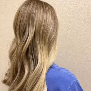 Sandy blonde highlights — Hair by Kleo